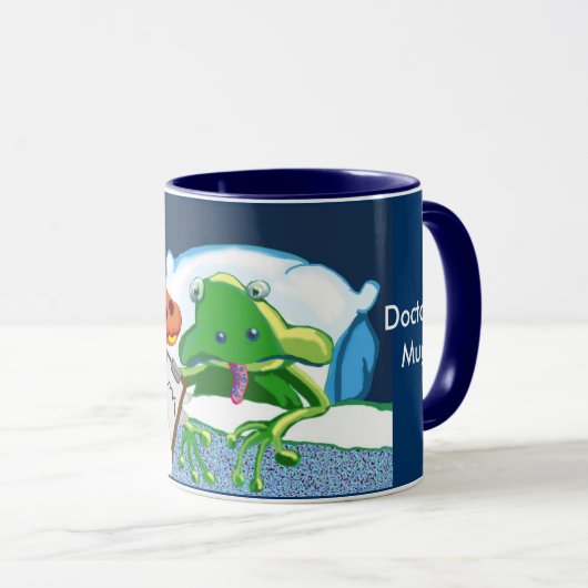 Der Quack oder Doktor Duck macht seine Runden Tasse (VorderseiteRechts)