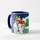 Der Quack oder Doktor Duck macht seine Runden Tasse (Vorderseite Links)
