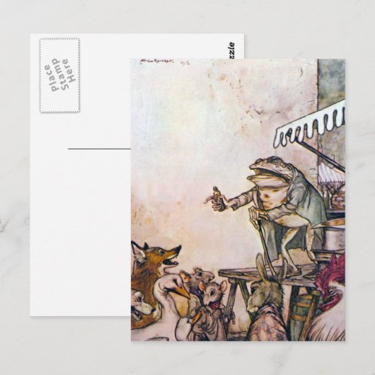 Der Quackfrosch Postkarte (Vorne/Hinten)