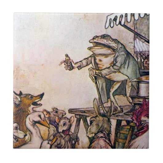 Der Quaken-Frosch Fliese (Vorderseite)