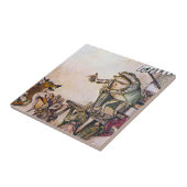 Der Quaken-Frosch Fliese (Seite)