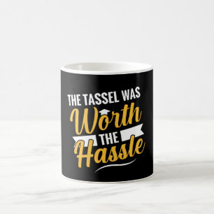 Der Quast war die Mühe wert Abschluss Kaffeetasse