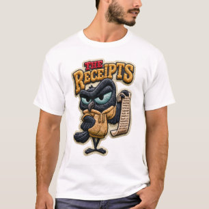 Der Quittungen Lustiger Rabe Stickpatch Geschenk T-Shirt