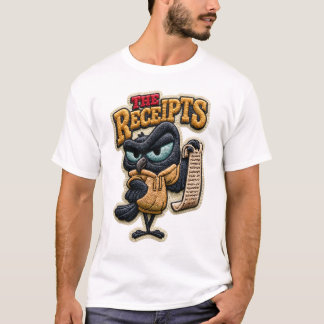 Der Quittungen Lustiger Rabe Stickpatch Geschenk T-Shirt