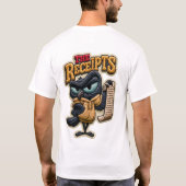Der Quittungen Lustiger Rabe Stickpatch Geschenk T-Shirt (Rückseite)
