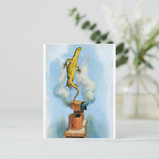 DER RABBIT SENDET IN EIN WENIG BILL DEM LIZARD POSTKARTE (Stehend Vorderseite)