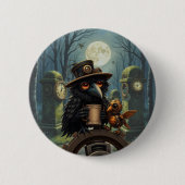 Der Rabe, angetrieben von Kaffee Button (Vorderseite)