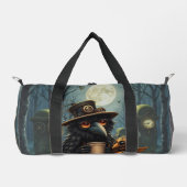 Der Rabe, angetrieben von Kaffee Duffle Bag (Vorderseite)