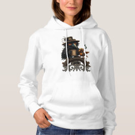 Der Rabe, angetrieben von Kaffee Hoodie