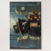 Der Rabe, angetrieben von Kaffee Puzzle (Vertikal)