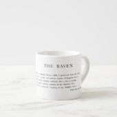 Der Rabe durch Edgar Allen Poe Espressotasse (Vorderseite Rechts)