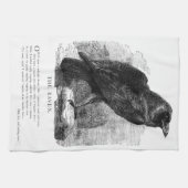 Der Rabe durch Edgar Allen Poe Handtuch (Horizontal)