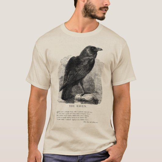 Der Rabe durch Edgar Allen Poe T-Shirt (Vorderseite)