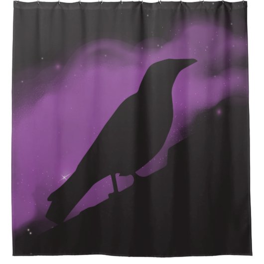 Der Rabe Duschvorhang (Vorderseite)