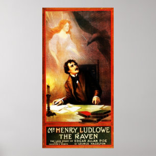 Der Rabe Edgar Allan Poe 1908 Georges Hazeltons Poster