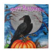 Der Rabe Fliese (Vorderseite)