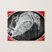 "Der Rabe" inspirierte grafischen Entwurf Puzzle (Horizontal)