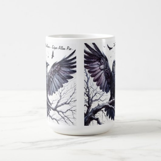 Der Rabe Kaffeetasse (Mittel)