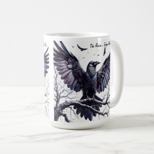 Der Rabe Kaffeetasse (VorderseiteRechts)