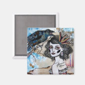 Der Rabe Magnet (Vorderseite/Rückseite)