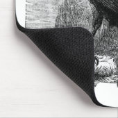 Der Rabe Mousepad (Ecke)