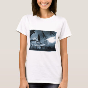Der Rabe - nie wieder Sunbeams u. Baum-Blau T-Shirt