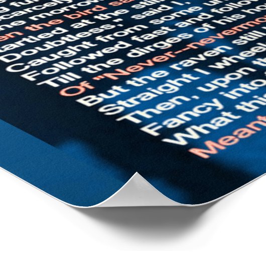 Der Rabe Poster (Ecke)