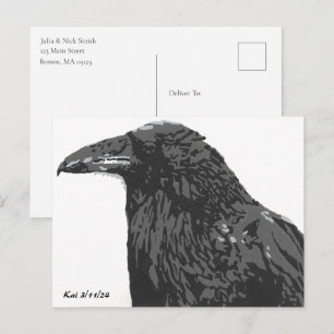 Der Rabe Postkarte