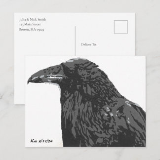 Der Rabe Postkarte