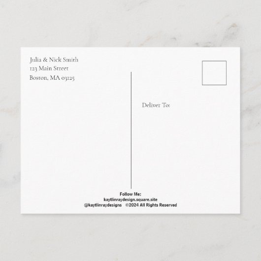 Der Rabe Postkarte (Rückseite)