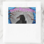 Der Rabe Rechteckiger Aufkleber (Tasche)