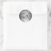 Der Rabe Runder Aufkleber (Tasche)