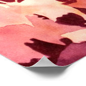 Der Rabe schreckt die Schmetterlinge auf Poster (Ecke)