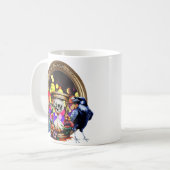 Der Rabe und das Schädelstollen Kaffeetasse (Vorderseite Links)