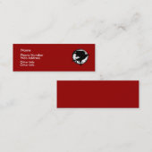 Der Rabe und die Mond-Visitenkarte Mini Visitenkarte (Vorne/Hinten)