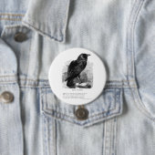 Der Rabe von Edgar Allan Poe Button (Beispiel)