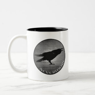 Der Rabe Zweifarbige Tasse
