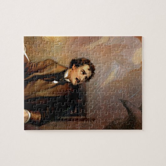 "Der Raben-" Edgar Allan Poe ~ Henry Ludlowe 1908 Puzzle (Horizontal)