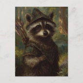 Der Raccoon Archer Postkarte (Vorderseite)