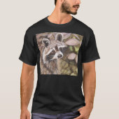 Der Raccoon-grundlegender dunkler T - Shirt der (Vorderseite)