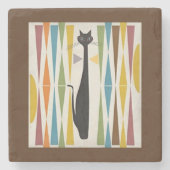 Der raffinierte Cat Stone Untersetzer (Vorderseite)