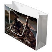 Der Raft der Medusa, Theodore Gericault Große Geschenktüte (Vorderseite Schrägansicht)