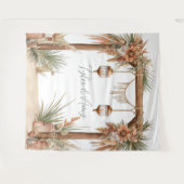 Der Rahmen für die Hochzeit der Rustikalen Blumena Wandteppich (Vorderseite (Horizontal))