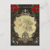 Der Rahmen ist opulent gestaltet Begleitkarte (Rückseite)