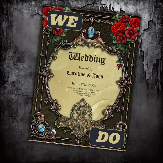 Der Rahmen ist opulent gestaltet Einladung