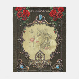 Der Rahmen ist opulent gestaltet Fleecedecke