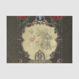 Der Rahmen ist opulent gestaltet Seidenpapier
