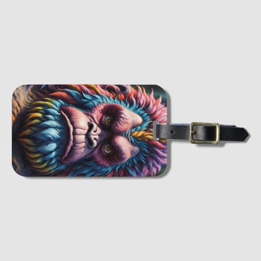 Der Rainbow Bigfoot Gepäckanhänger (Vorderseite (Horizontal))