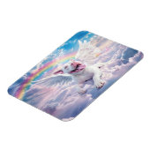 Der Rainbow Bridge White Angel Dog Magnet (Linke Seite)