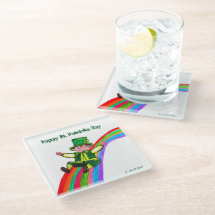 DER RAINBOW DER LEPRECHAUN GLASUNTERSETZER